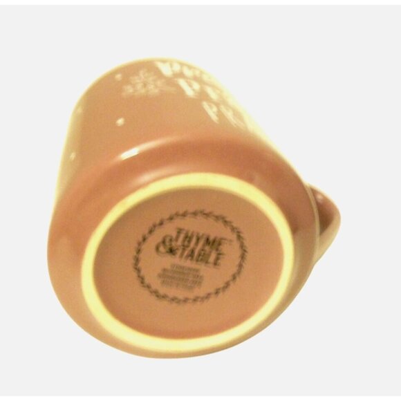 Pray Mauve Stoneware Coffee Tea Mug Thyme & Table 16 fl oz Inspirational Design - Picture 2 of 4
